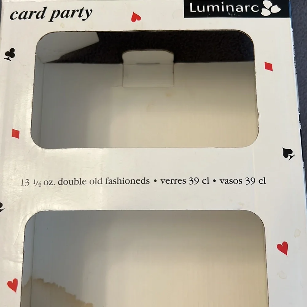 Luminarc “Card Party” Glasses - 4 pc Set - Picture 7 of 7